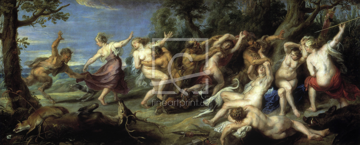 Bild-Nr.: 30005036 Rubens / Nymphs of Diana & Satyrs erstellt von Rubens, Peter Paul