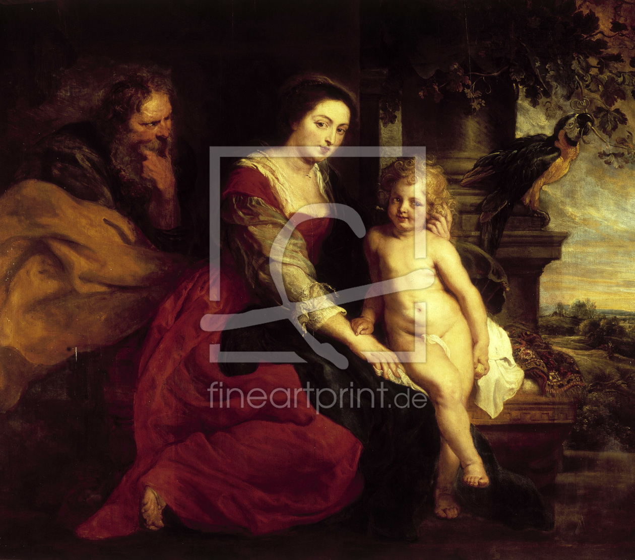 Bild-Nr.: 30005158 Madonna with the Parrot/ Rubens/ c.1614 erstellt von Rubens, Peter Paul