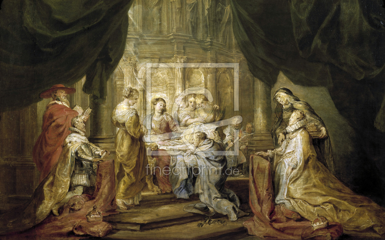 Bild-Nr.: 30005184 Rubens, Hl.Ildefonso empfängt Meßgewand erstellt von Rubens, Peter Paul