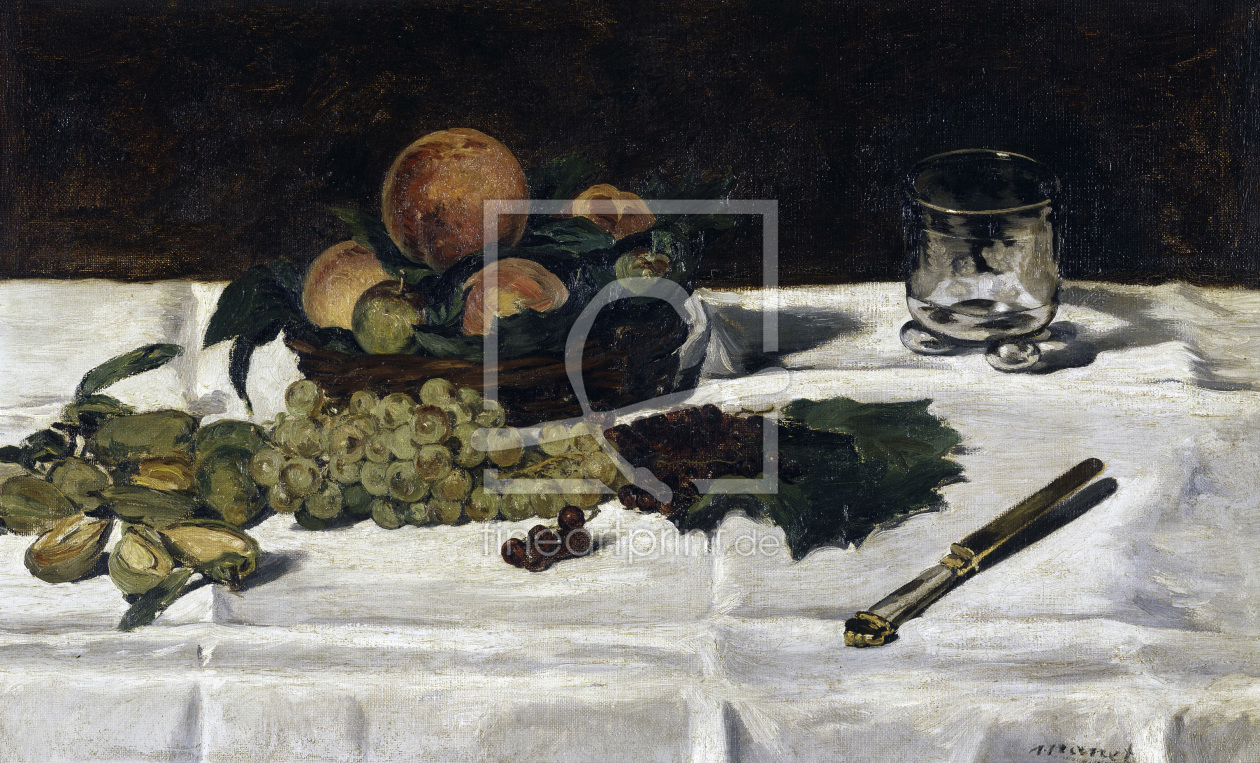 Bild-Nr.: 30005444 Manet/Still-life: fruit on a table/1864 erstellt von Manet, Edouard