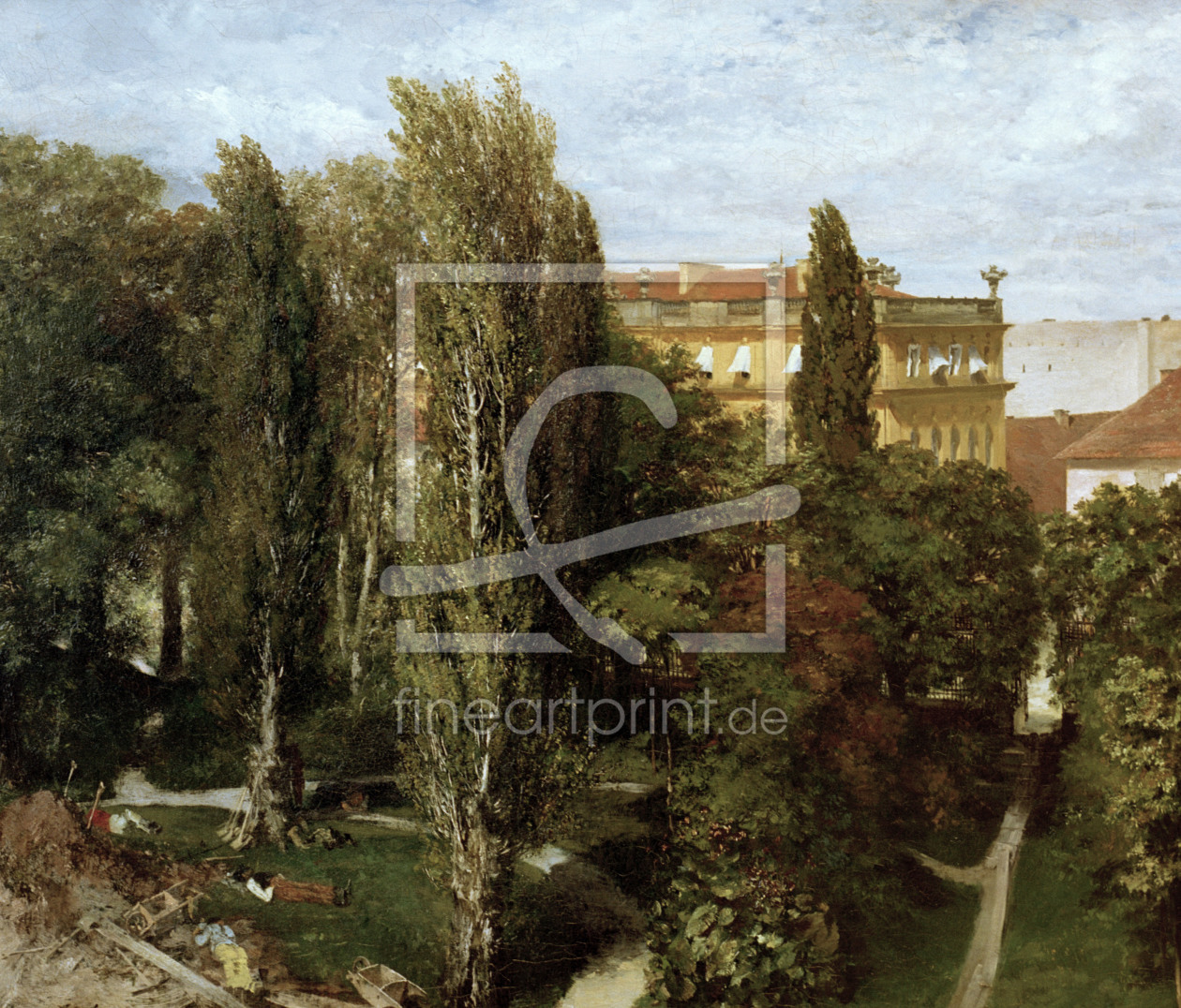 Bild-Nr.: 30005778 Menzel / Palace Garden / Berlin / 1846 erstellt von von Menzel, Adolph Friedrich Erdmann