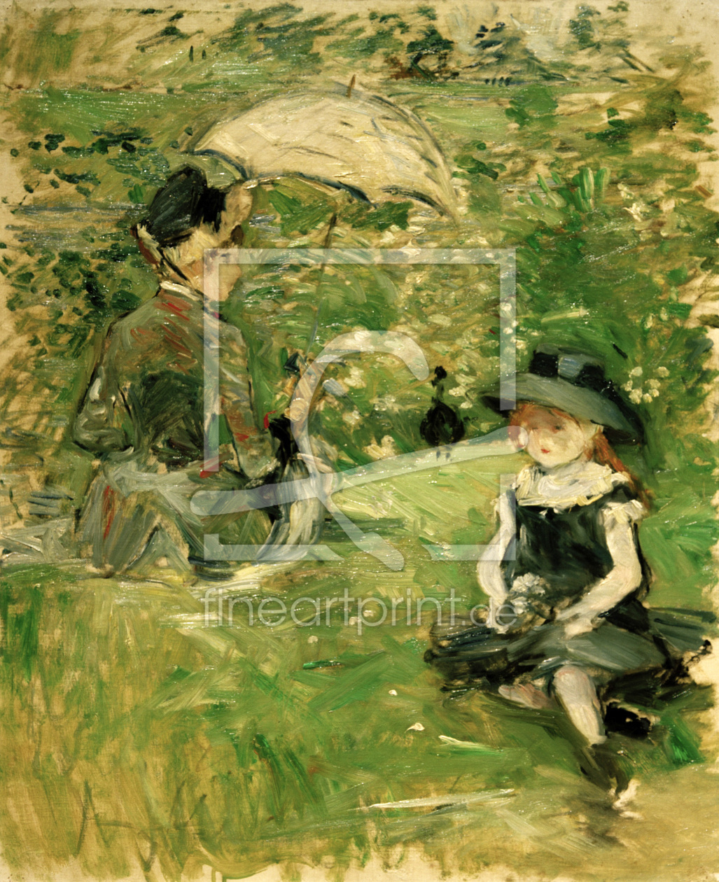 Bild-Nr.: 30006004 B.Morisot, Young woman and child, 1883 erstellt von Morisot, Berthe