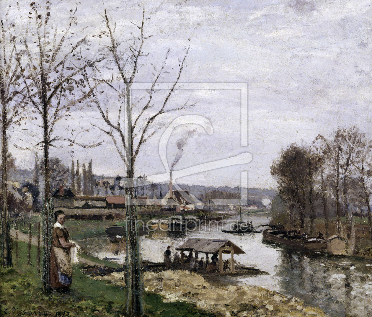 Bild-Nr.: 30006370 Pissarro / Port-Marly / 1872           . erstellt von Pissarro, Camille