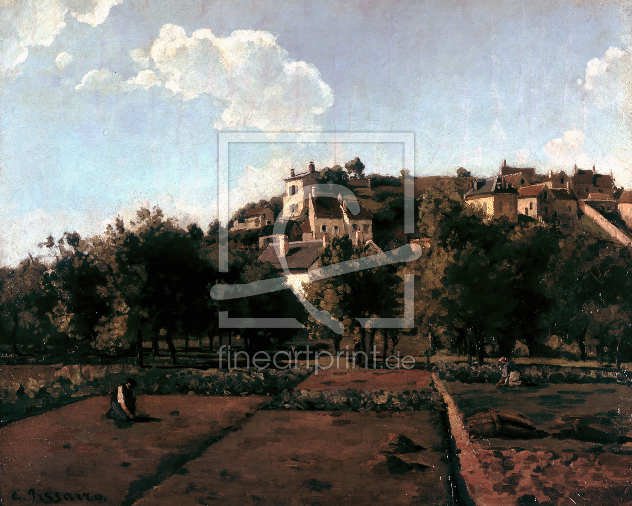 Bild-Nr.: 30006390 C. Pissarro / The Village of Melleraye erstellt von Pissarro, Camille