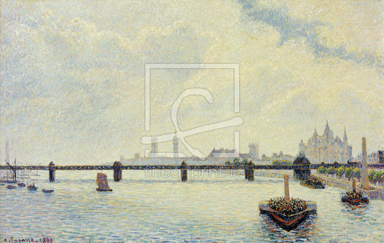 Bild-Nr.: 30006396 C.Pissarro, Charing Cross Bridge erstellt von Pissarro, Camille
