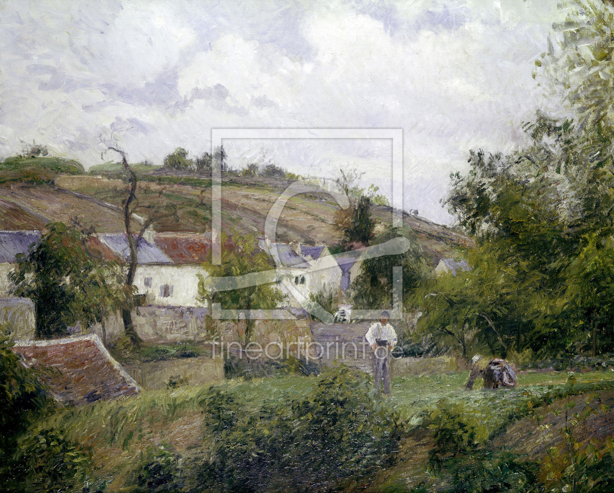 Bild-Nr.: 30006420 Pissarro / Village near Pontoise / 1873 erstellt von Pissarro, Camille