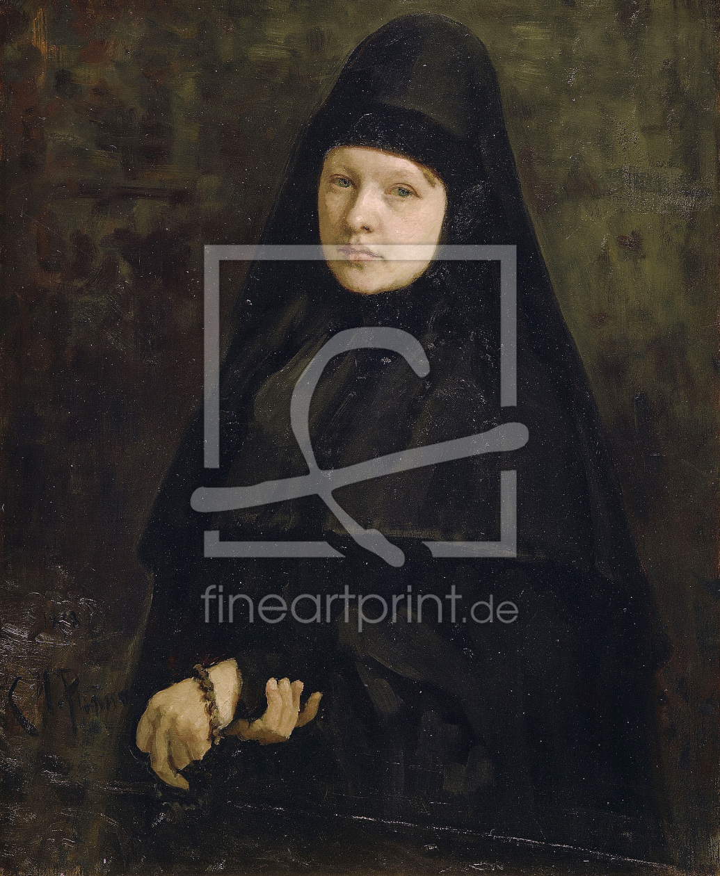 Bild-Nr.: 30006798 I.Repin, Die Nonne erstellt von Repin, Ilja Jefimowitsch