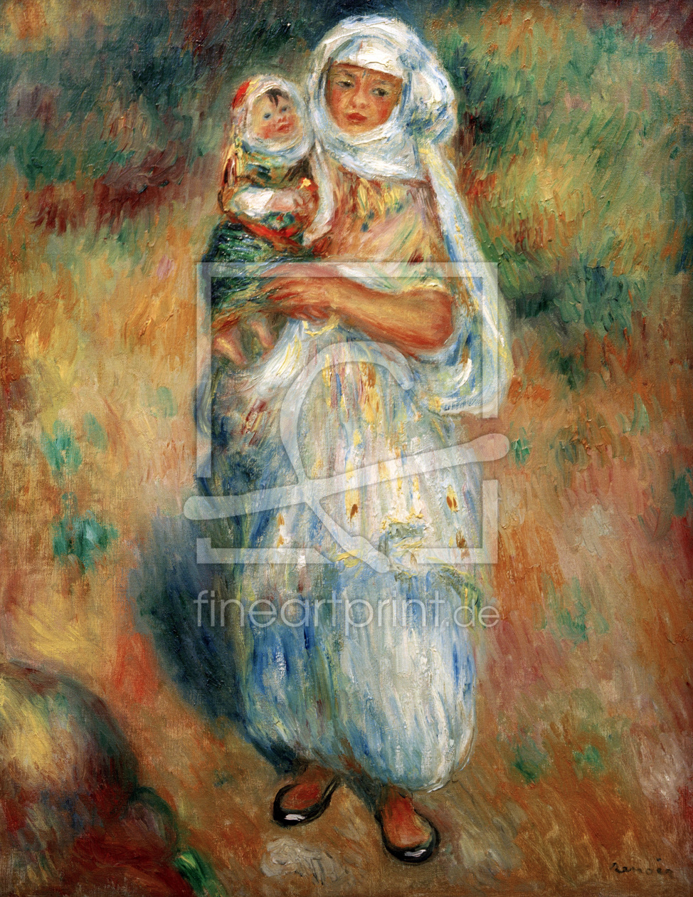 Bild-Nr.: 30007062 A.Renoir, Algerierin mit Kind erstellt von Renoir, Pierre-Auguste