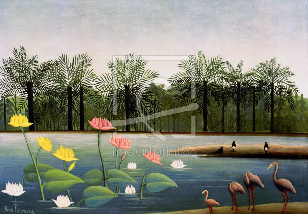 Bild-Nr.: 30007232 H.Rousseau, The Flamingoes erstellt von Rousseau, Henri Julien Felix
