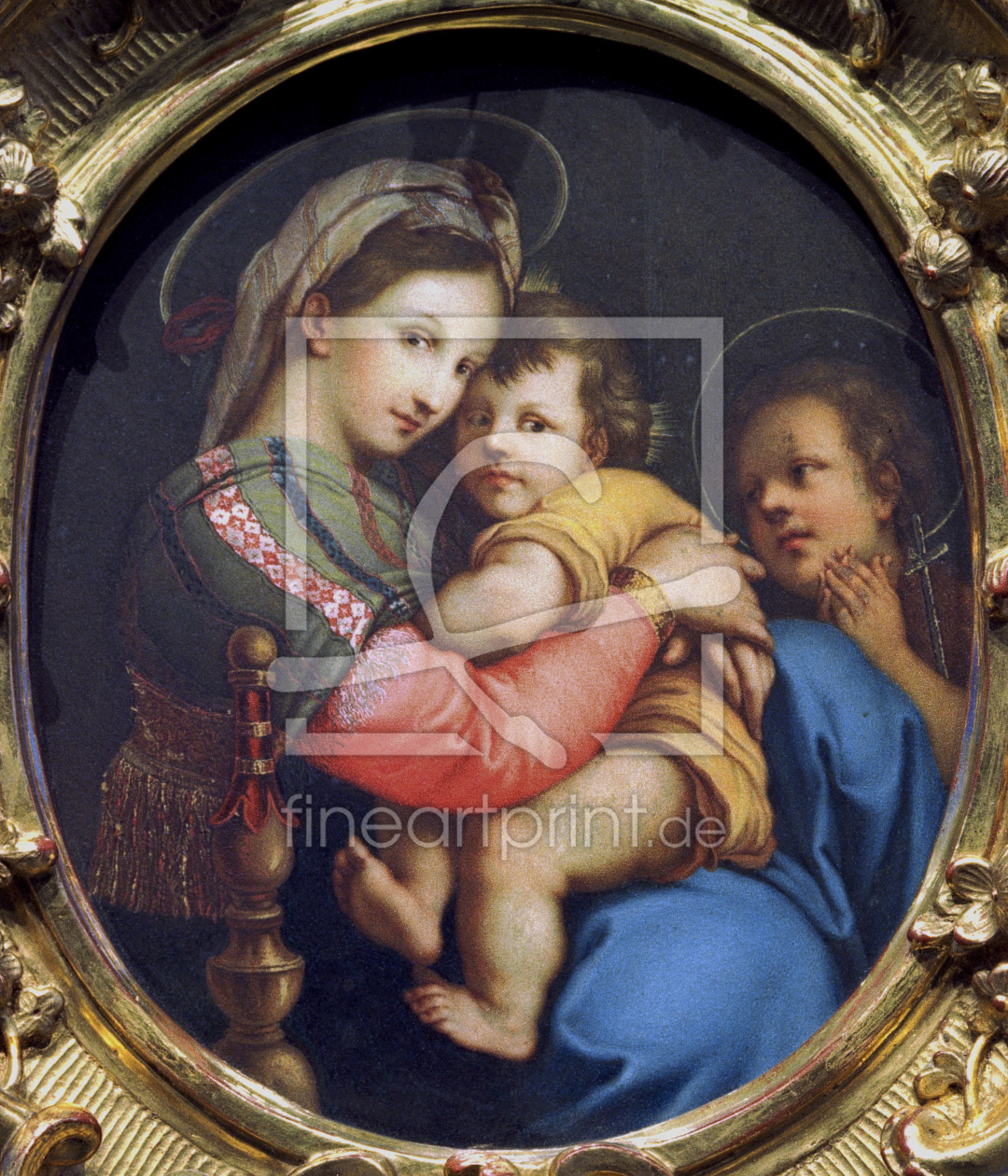 Bild-Nr.: 30007363 Mengs after Raphael, Madonna della Sedia erstellt von Raffaello Santi (Raffael)