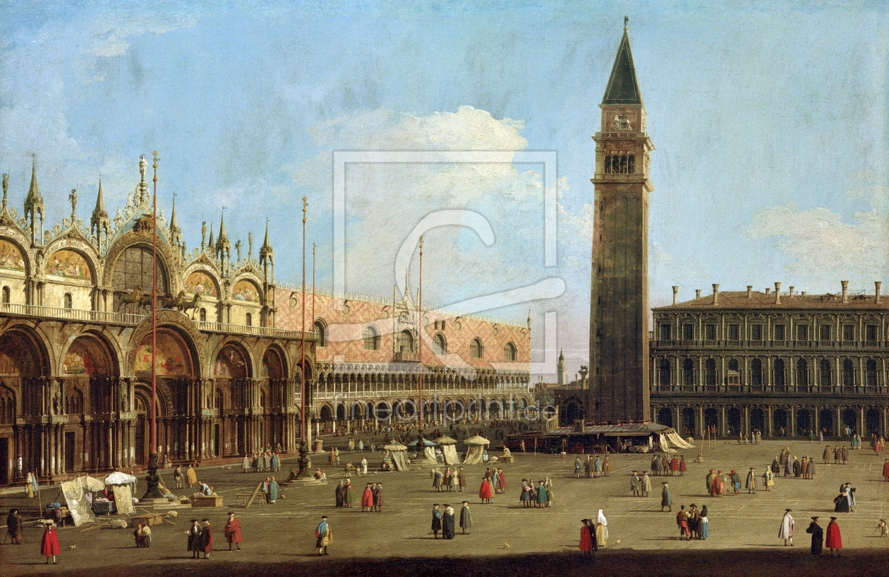 Bild-Nr.: 30007375 Venedig, Markusplatz / Gem.v.Canaletto erstellt von Canal, Giovanni Antonio & Bellotto, Bernardo