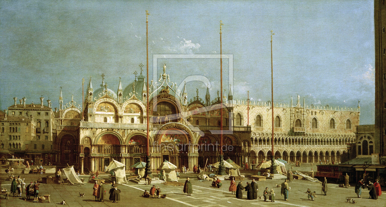 Bild-Nr.: 30007409 Venedig, Markusplatz / Gem.v.Canaletto erstellt von Canal, Giovanni Antonio & Bellotto, Bernardo