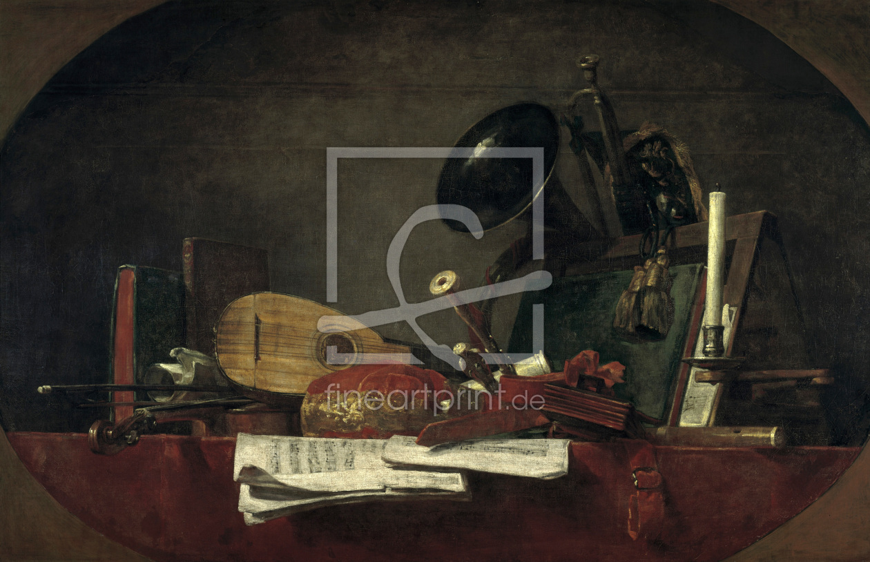 Bild-Nr.: 30007517 Chardin / Attributes of Music / Painting erstellt von Chardin, Jean Siméon