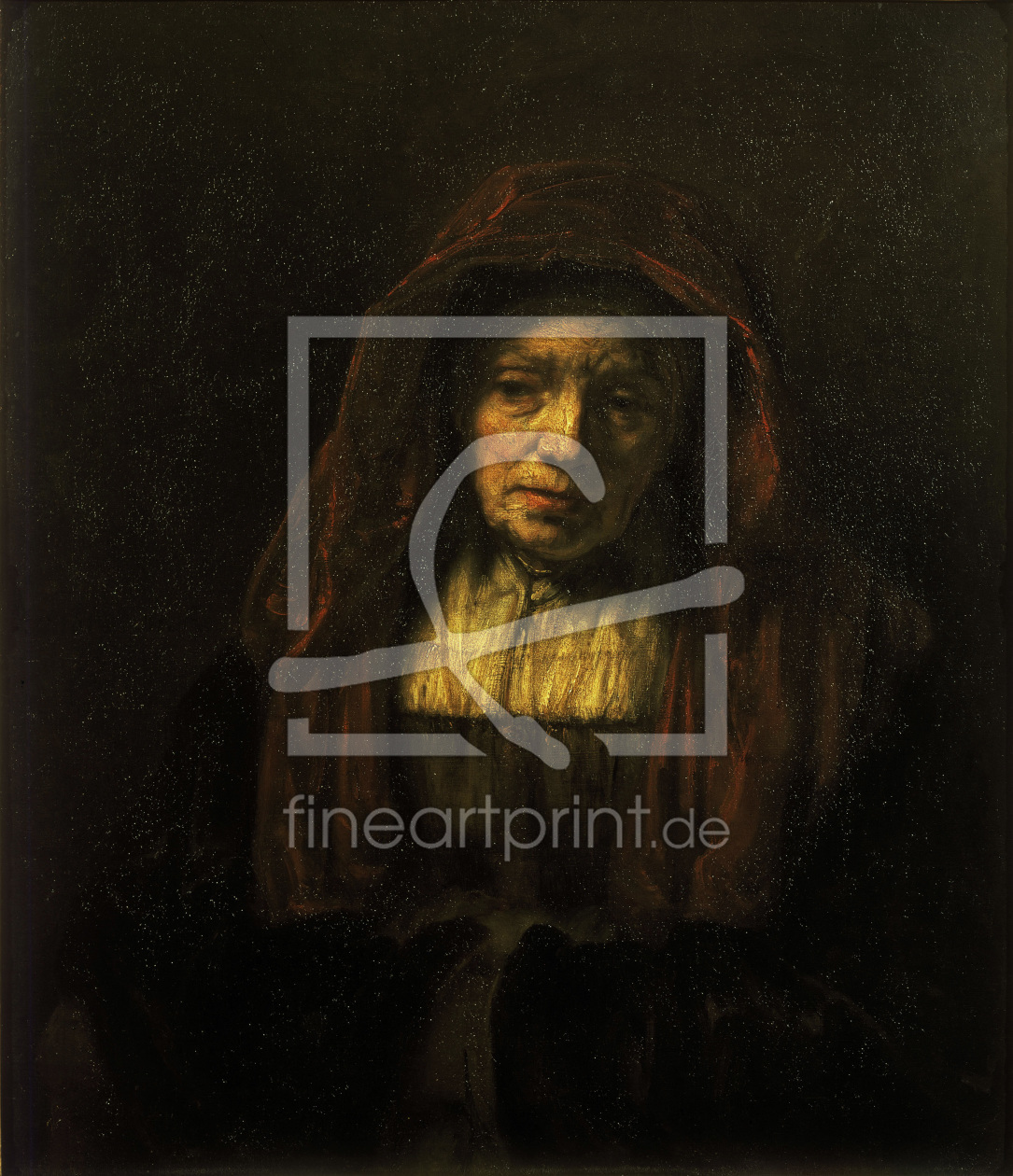 Bild-Nr.: 30007661 Rembrandt / Old woman with head scarf erstellt von Rembrandt Harmenszoon van Rijn