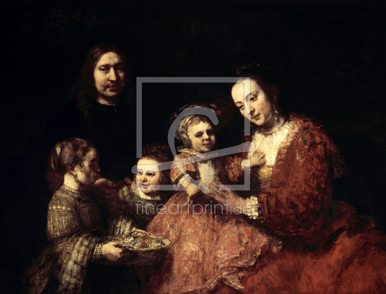 Bild-Nr.: 30007765 Rembrandt/ Family portrait/ 1668 erstellt von Rembrandt Harmenszoon van Rijn