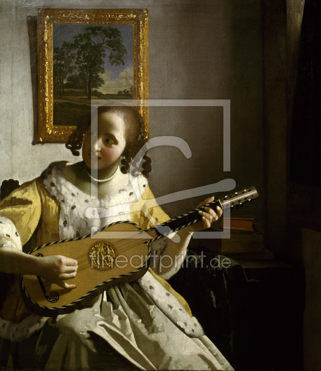 Bild-Nr.: 30007903 Vermeer van Delft / Guitar player / 1670 erstellt von Jan Vermeer van Delft