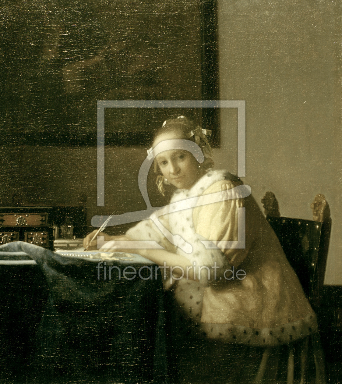 Bild-Nr.: 30007935 Vermeer / Woman in yellow / c.1665 erstellt von Jan Vermeer van Delft