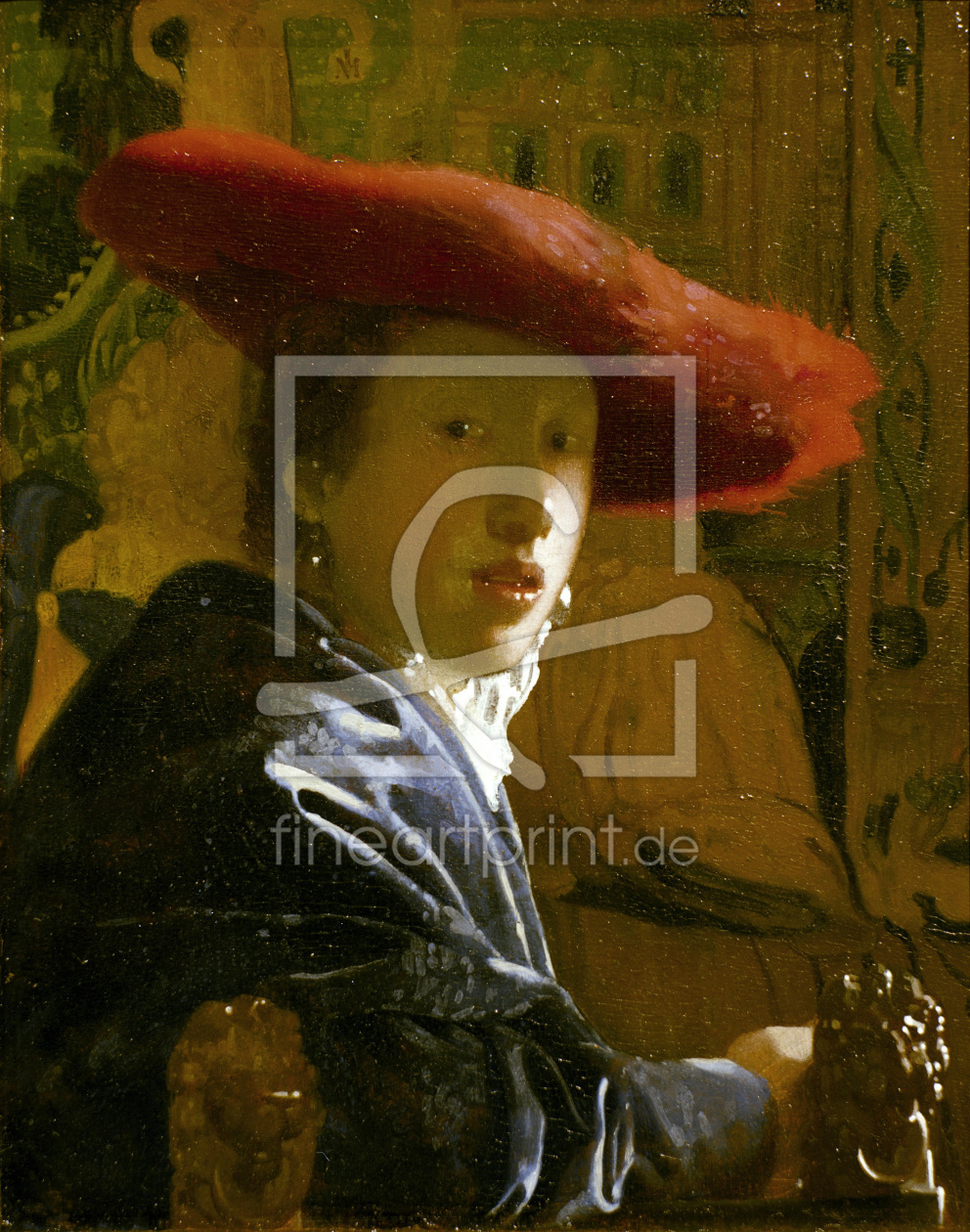 Bild-Nr.: 30007943 Vermeer / Girl with red hat / c.1665 erstellt von Jan Vermeer van Delft