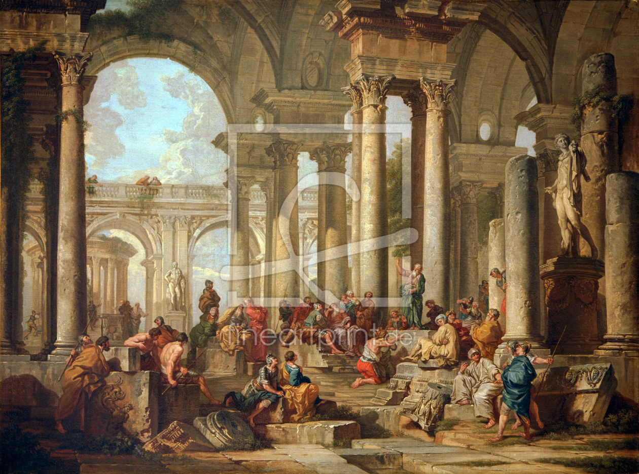 Bild-Nr.: 30008339 G.P.Pannini, Paul preaches in Athens erstellt von Pannini, Giovanni Paolo
