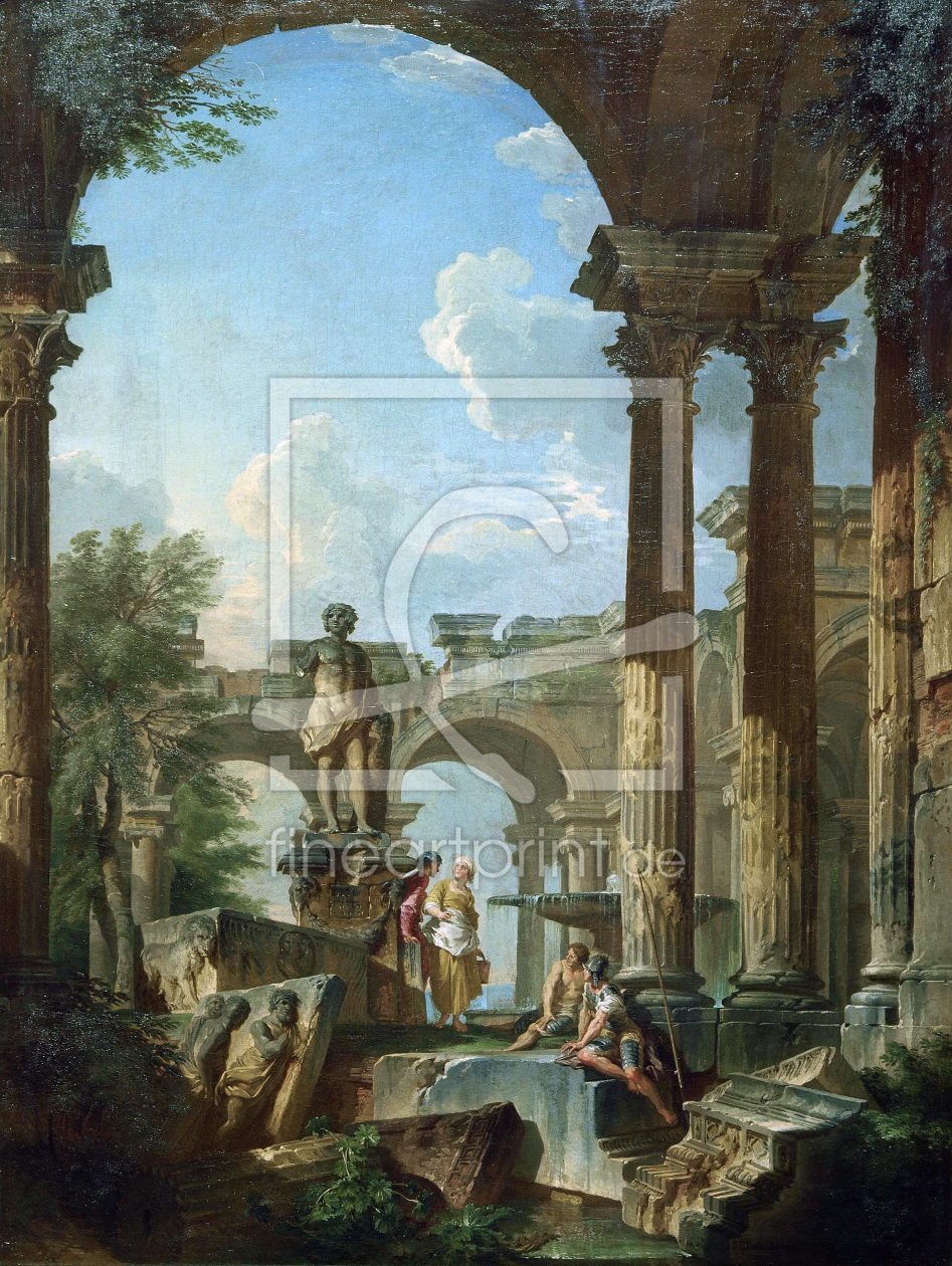 Bild-Nr.: 30008341 G.P.Pannini, Ideal view with ruins erstellt von Pannini, Giovanni Paolo