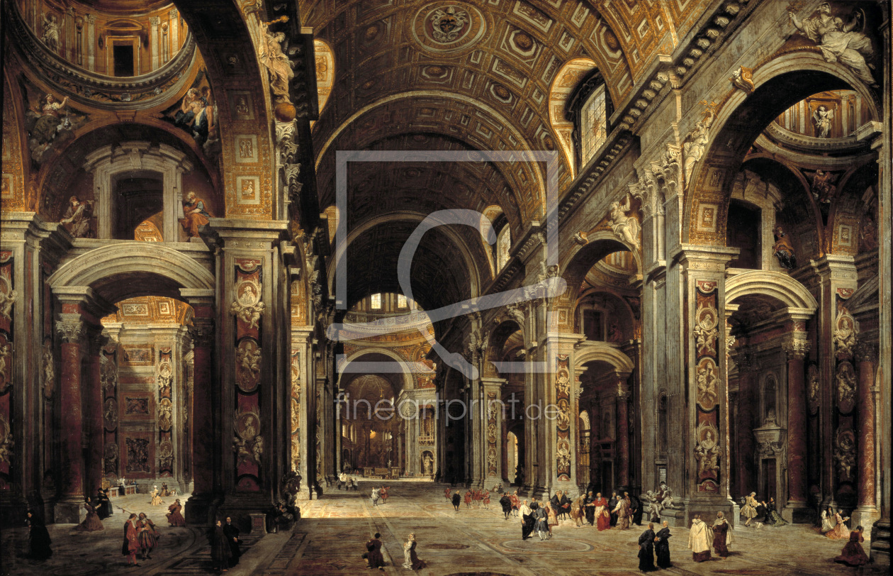 Bild-Nr.: 30008347 Rome / St.Peter / Paint.by Pannini /1730 erstellt von Pannini, Giovanni Paolo