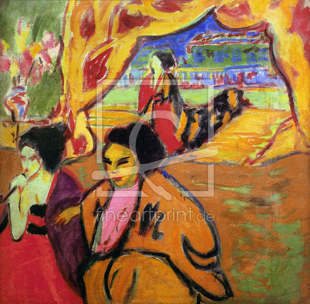 Bild-Nr.: 30008427 E.L.Kirchner, Japanisches Theater erstellt von Ernst Ludwig Kirchner