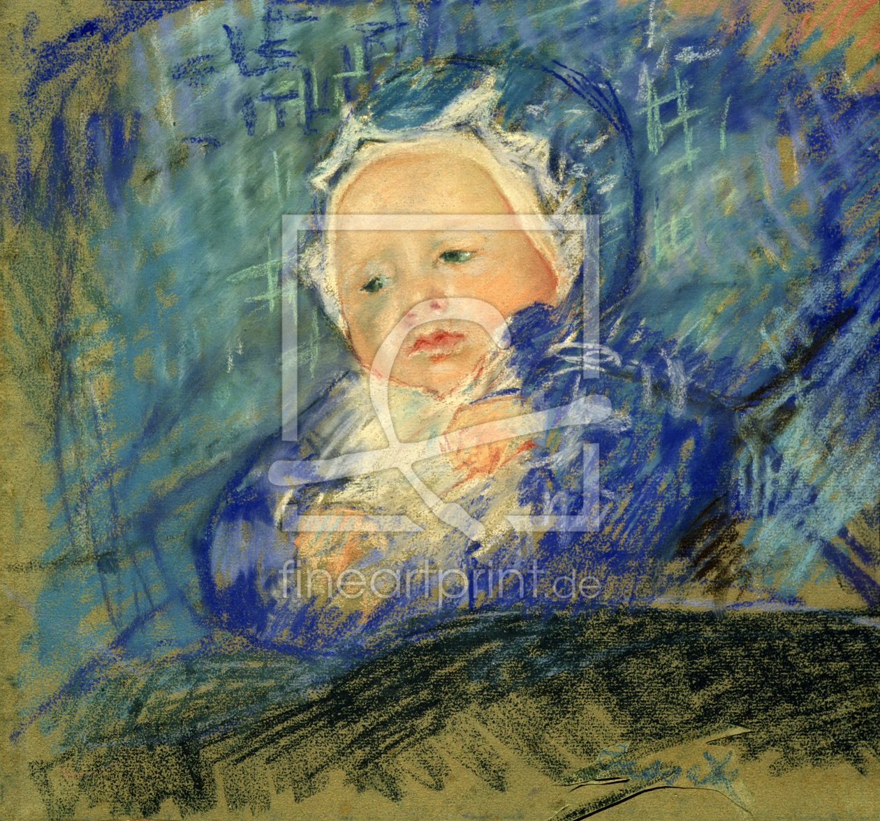 Bild-Nr.: 30008803 Cassatt / Child on Blue Cushion / 1881 erstellt von Cassatt, Mary