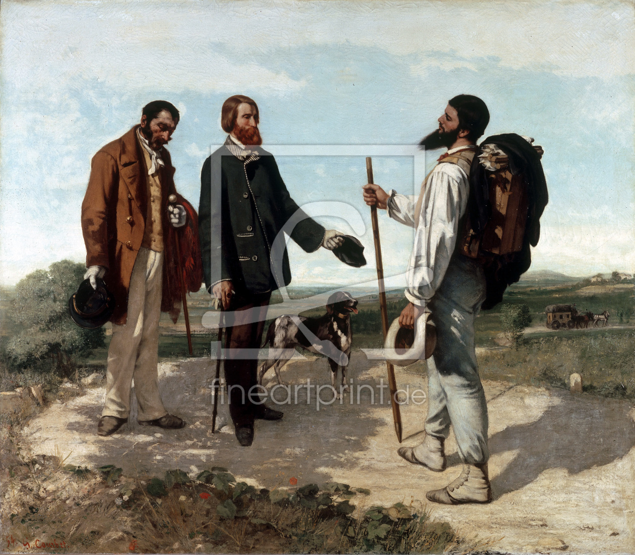 Bild-Nr.: 30008991 Gustave Courbet / Bonjour, M. Courbet erstellt von Courbet, Gustave
