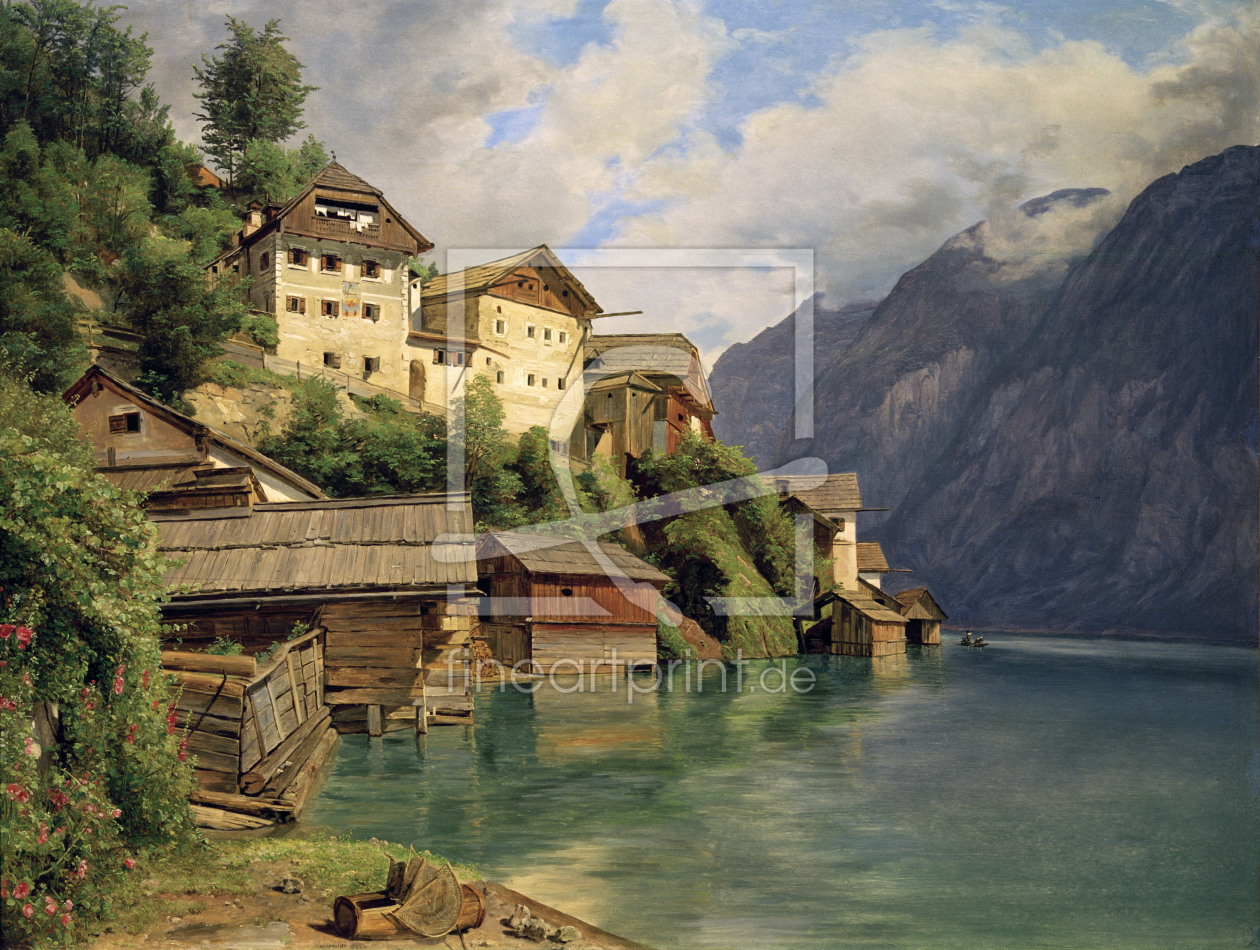 Bild-Nr.: 30009078 Ansicht von Hallstatt /Gem.v.Waldmüller erstellt von Waldmüller, Ferdinand Georg