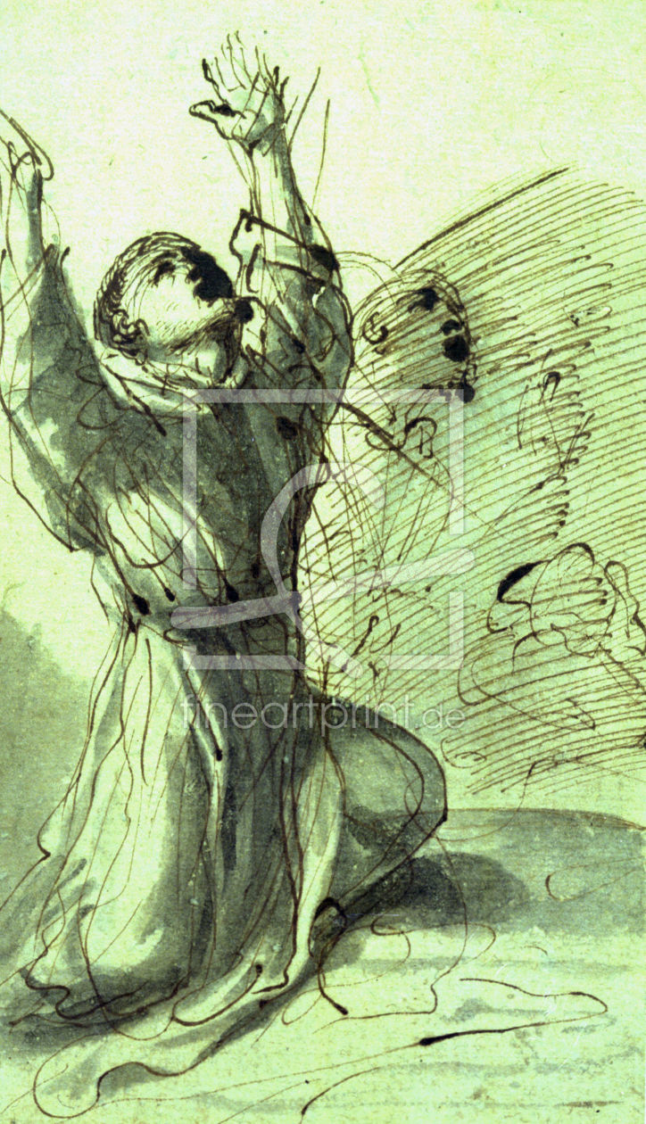 Bild-Nr.: 30009279 Guercino / St. Francis erstellt von Guercino, Giovanni Francesco Barbieri