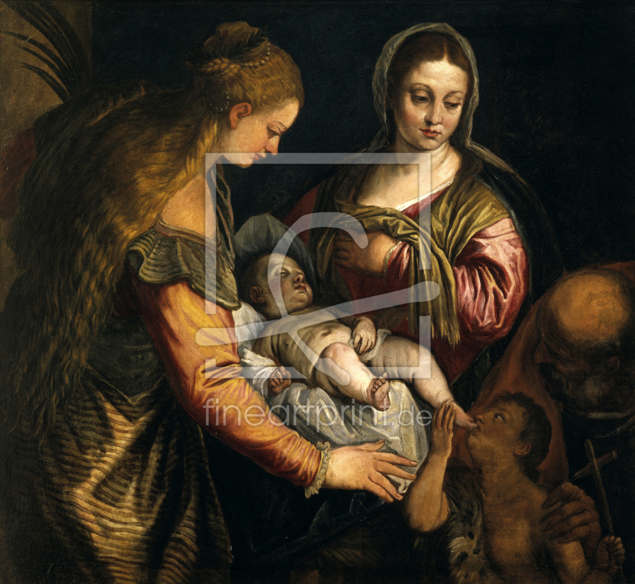 Bild-Nr.: 30009349 P.Veronese, Holy Family with Barbara erstellt von Veronese, Paolo