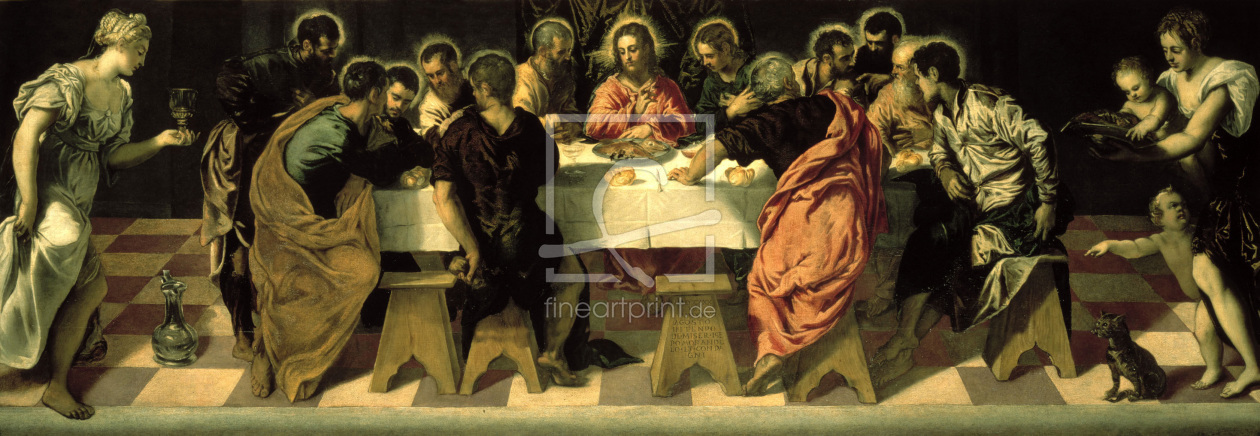 Bild-Nr.: 30009509 Tintoretto/The Last Supper (S. Marcuola) erstellt von Tintoretto, Jacopo