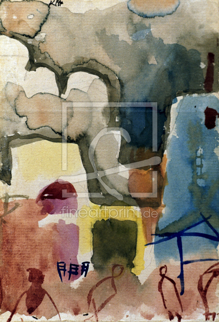 Bild-Nr.: 30009614 P.Klee, Tunesische Scizze / Watercolour erstellt von Klee, Paul