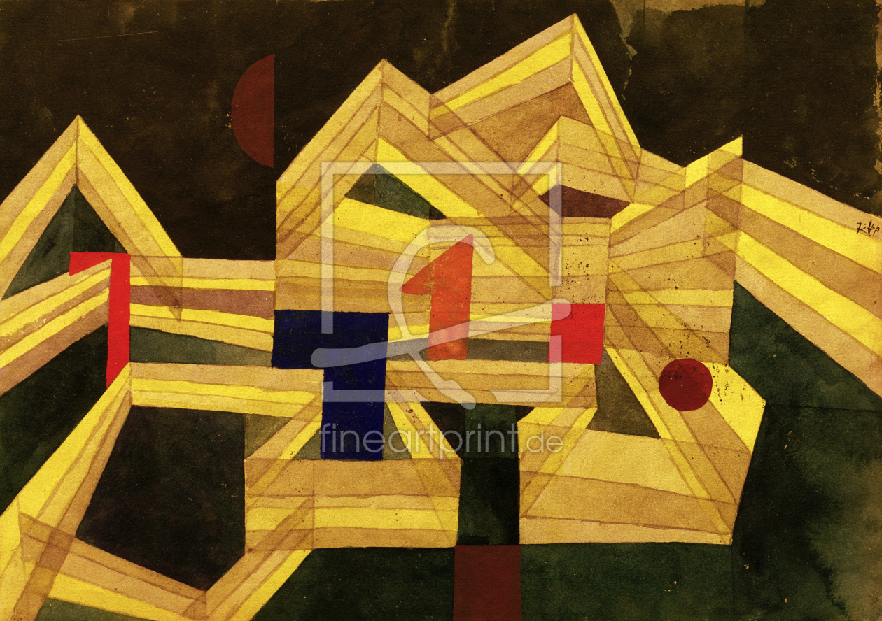 Bild-Nr.: 30009632 P.Klee, Architecture,transparent-struct. erstellt von Klee, Paul