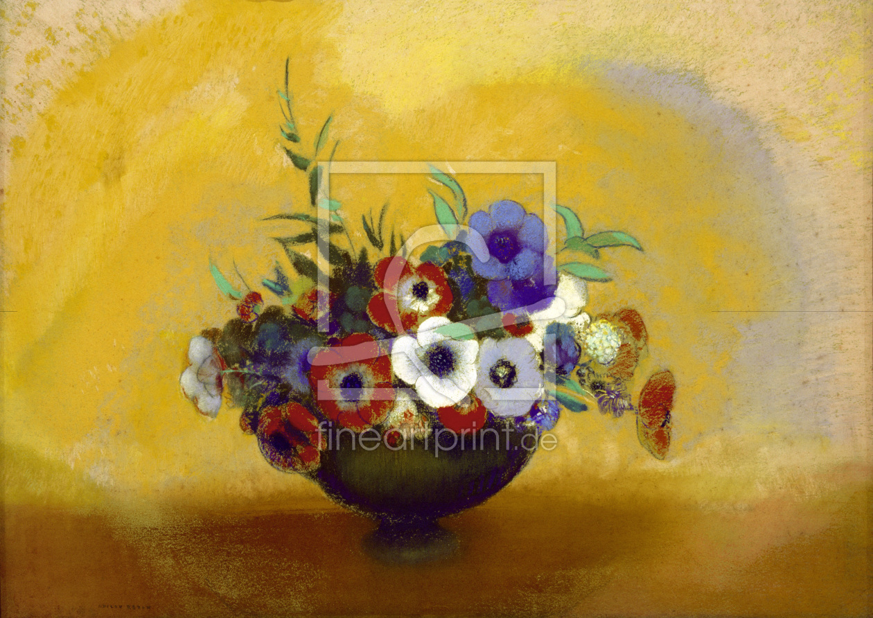 Bild-Nr.: 30009646 O.Redon, Anemones / Pastel erstellt von Redon, Odilon