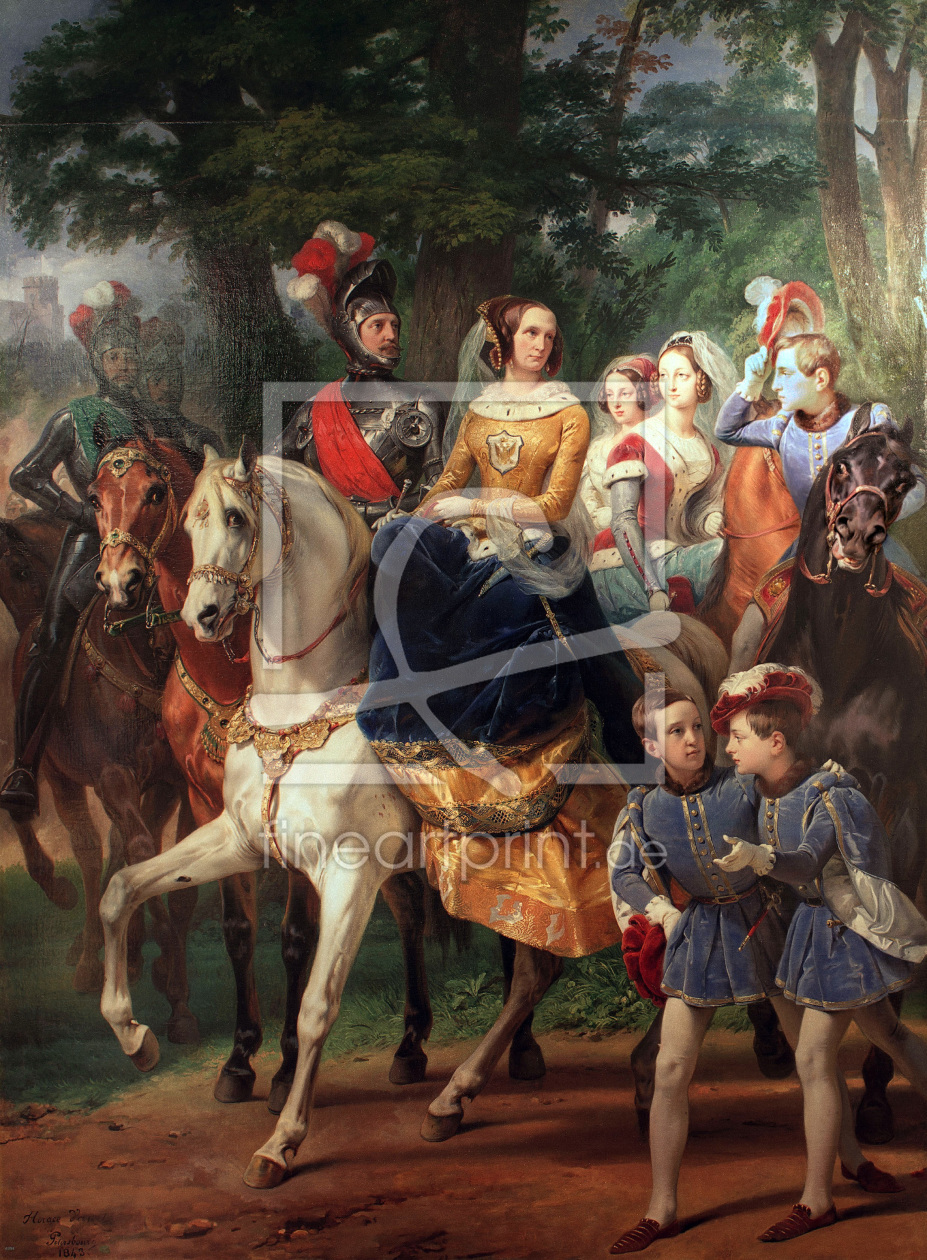 Bild-Nr.: 30009855 Alexandra Feodorovna / Knights' tournam. erstellt von Vernet, Horace