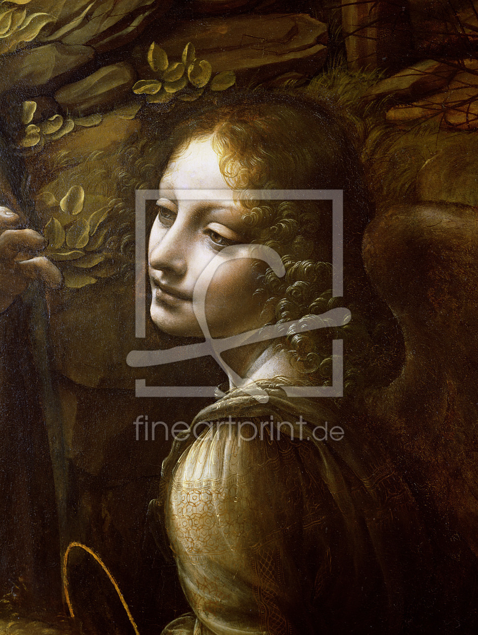 Bild-Nr.: 31000030 Detail of the Angel, from The Virgin of the Rocks , c.1508 erstellt von da Vinci, Leonardo
