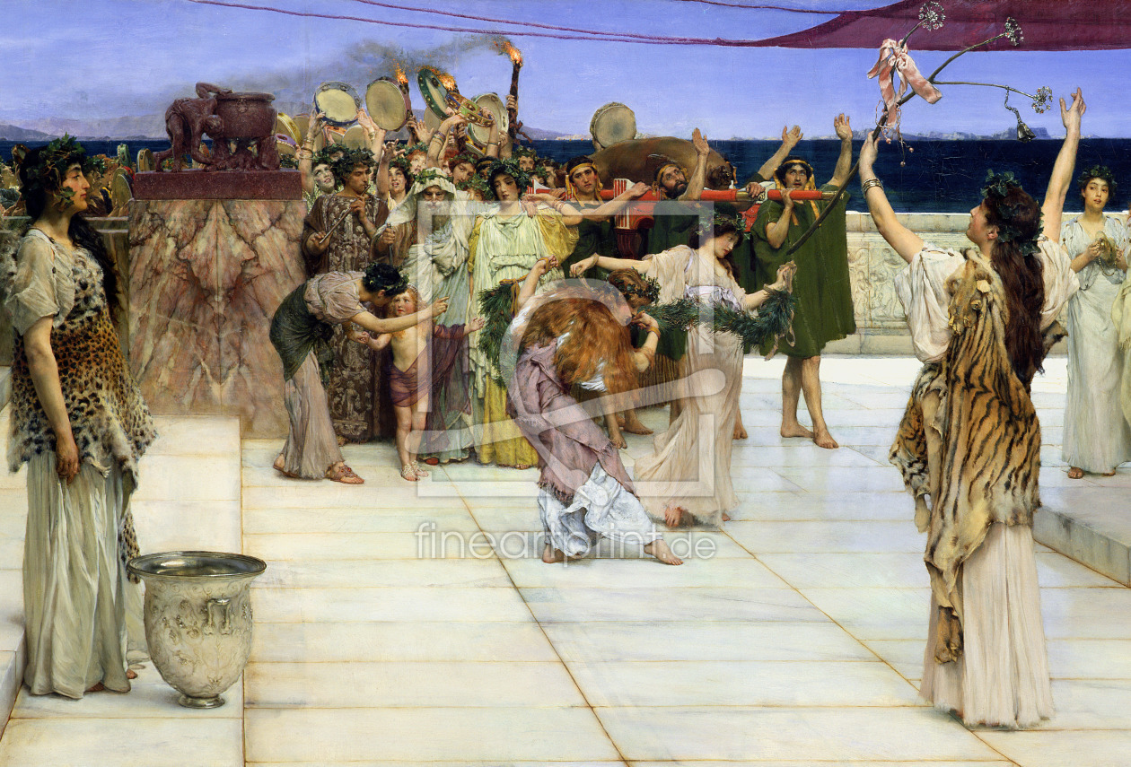 Bild-Nr.: 31000036 A Dedication to Bacchus, 1889 erstellt von Alma-Tadema, Lawrence