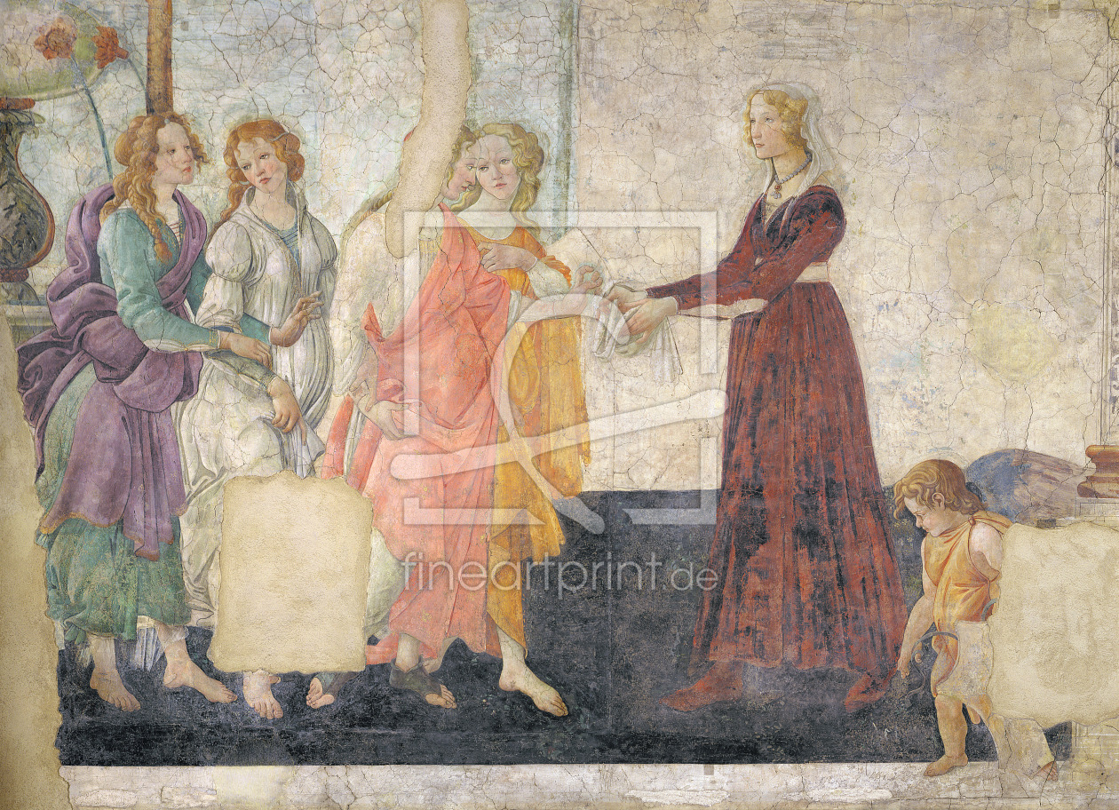 Bild-Nr.: 31000116 Venus and the Graces offering gifts to a young girl, 1486 erstellt von Botticelli, Sandro