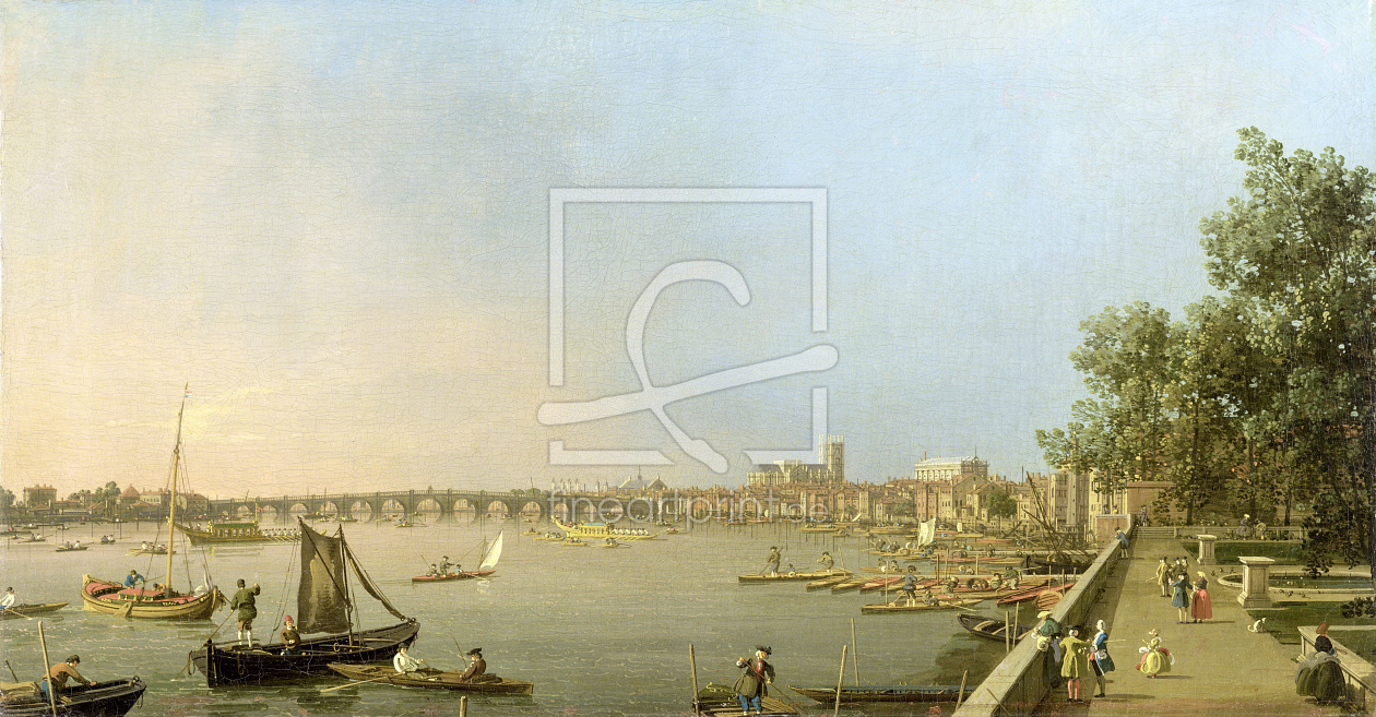 Bild-Nr.: 31000170 The Thames from the Terrace of Somerset House, looking upstream Towards Westmins erstellt von Canal, Giovanni Antonio & Bellotto, Bernardo