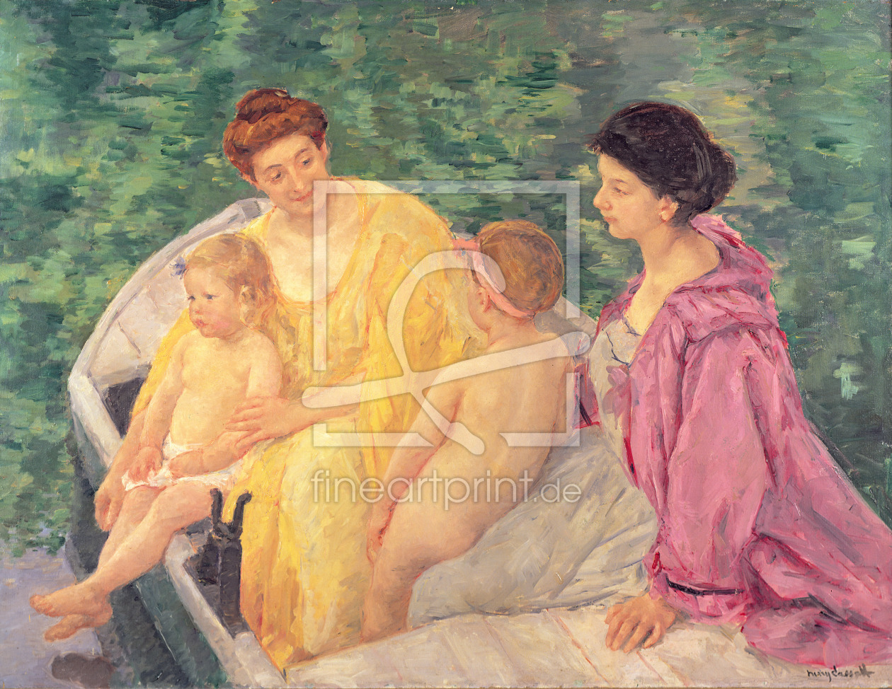 Bild-Nr.: 31000181 The Swim, or Two Mothers and Their Children on a Boat, 1910 erstellt von Cassatt, Mary