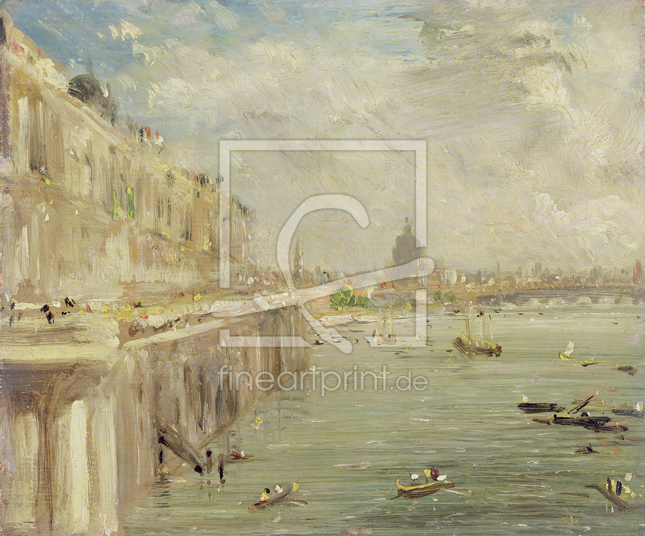 Bild-Nr.: 31000242 View of Somerset House Terrace and St. Paul's, from the North end of Waterloo Br erstellt von Constable, John