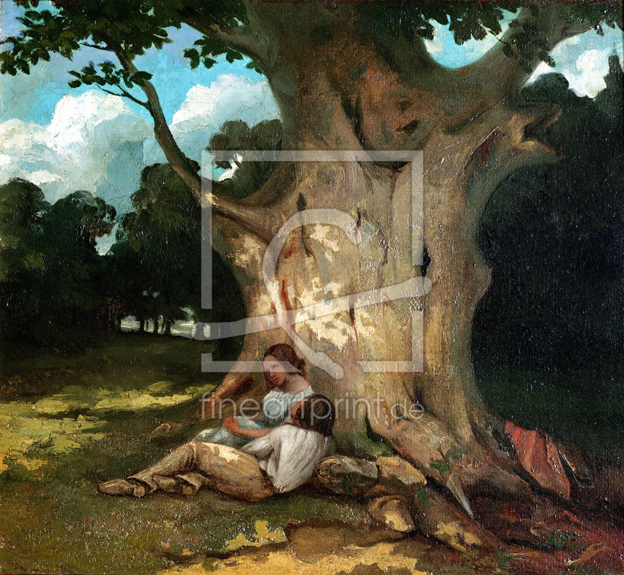 Bild-Nr.: 31000304 The Large Oak erstellt von Courbet, Gustave