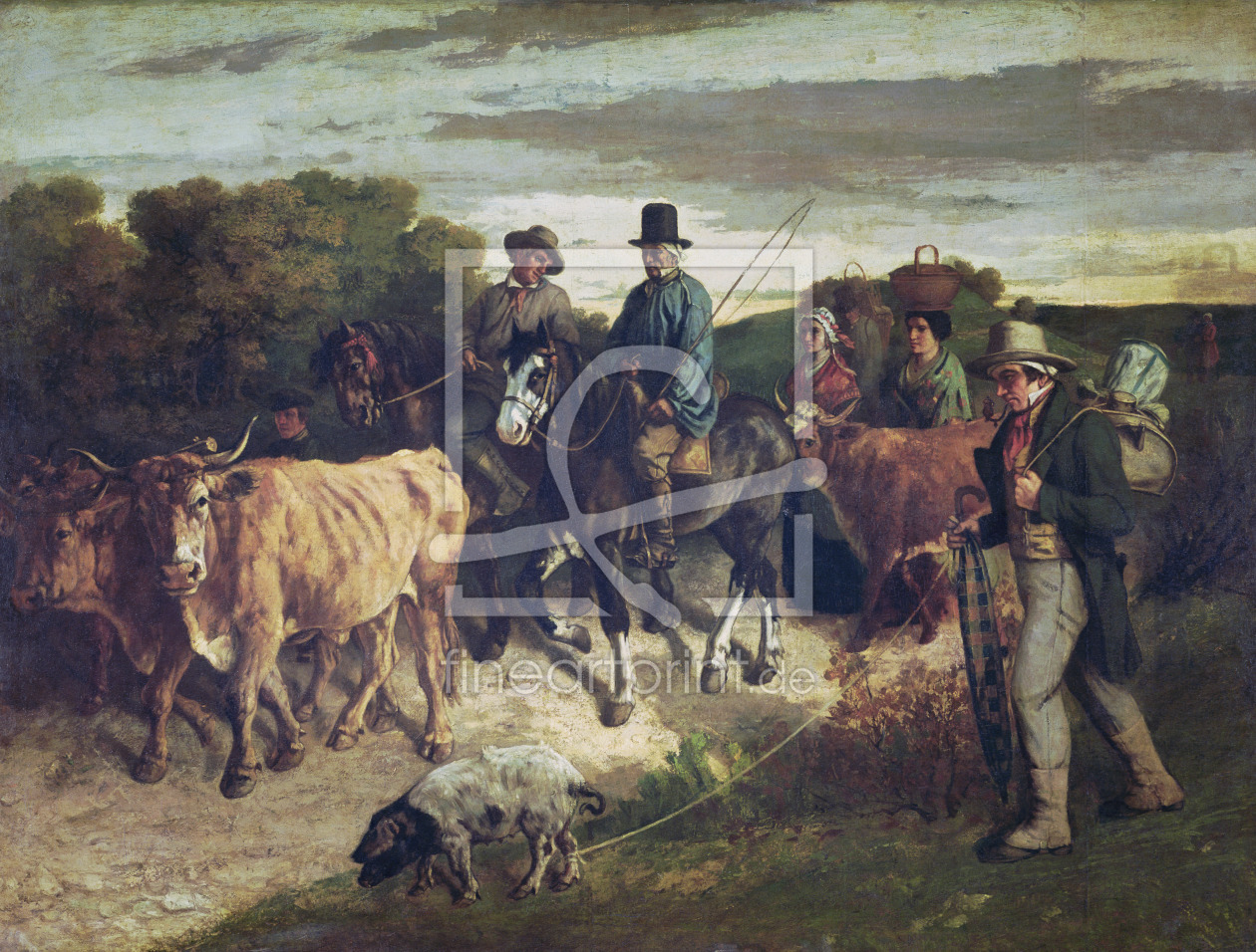 Bild-Nr.: 31000305 The Peasants of Flagey Returning from the Fair, 1850-55 erstellt von Courbet, Gustave