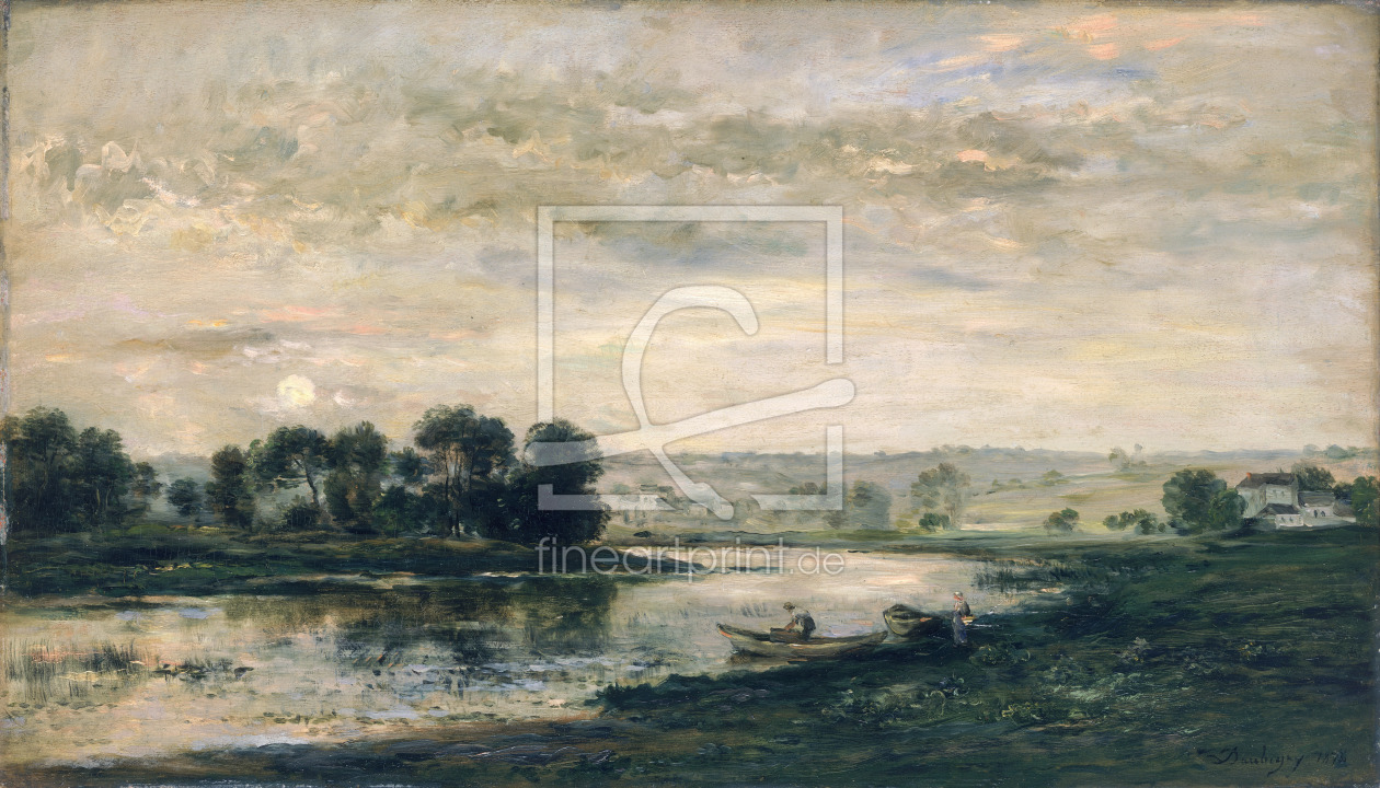 Bild-Nr.: 31000332 Evening on the Oise, 1872 erstellt von Daubigny, Charles-François