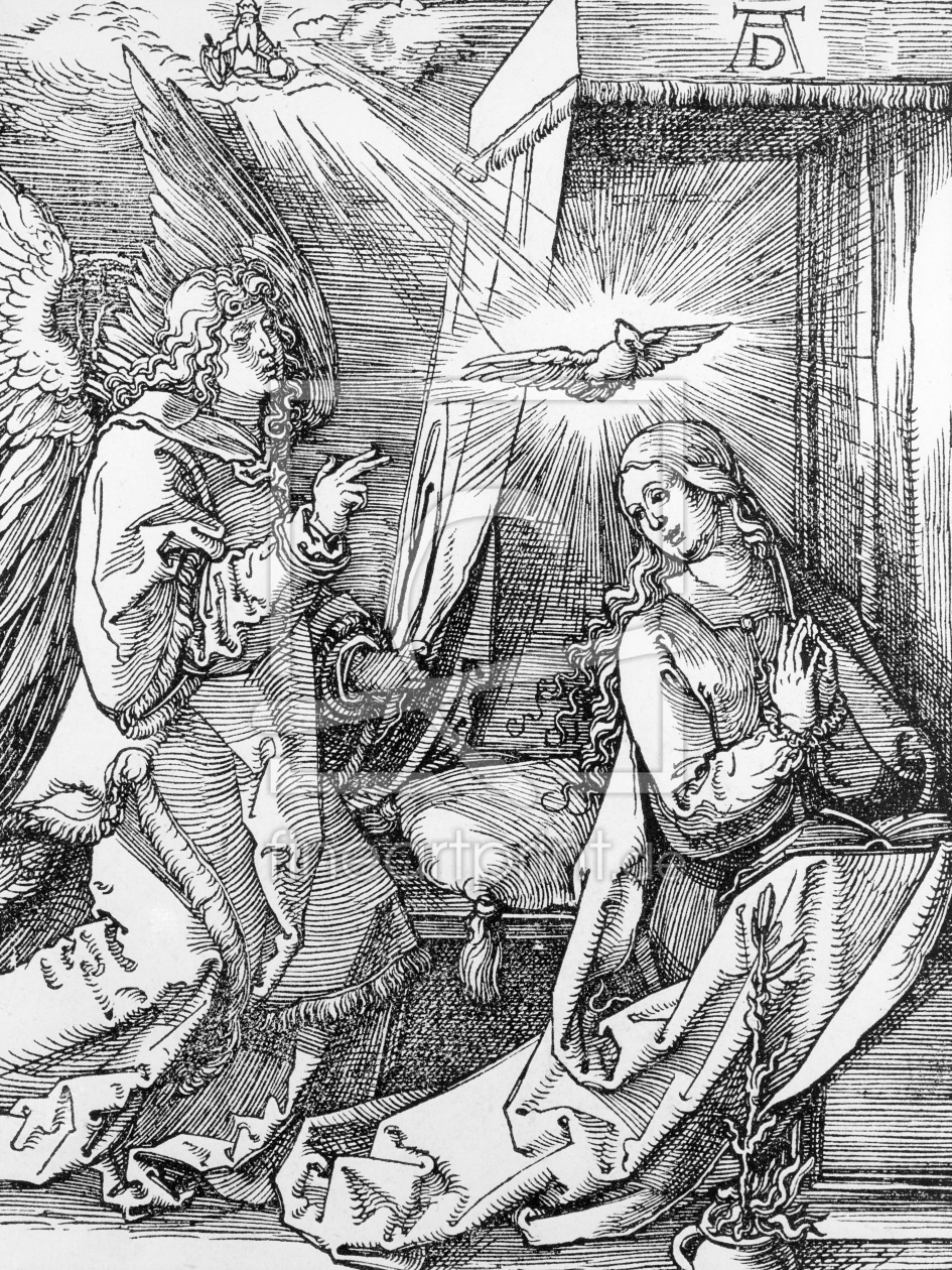 Bild-Nr.: 31000387 The Annunciation from the 'Small Passion' series, 1511 erstellt von Dürer, Albrecht