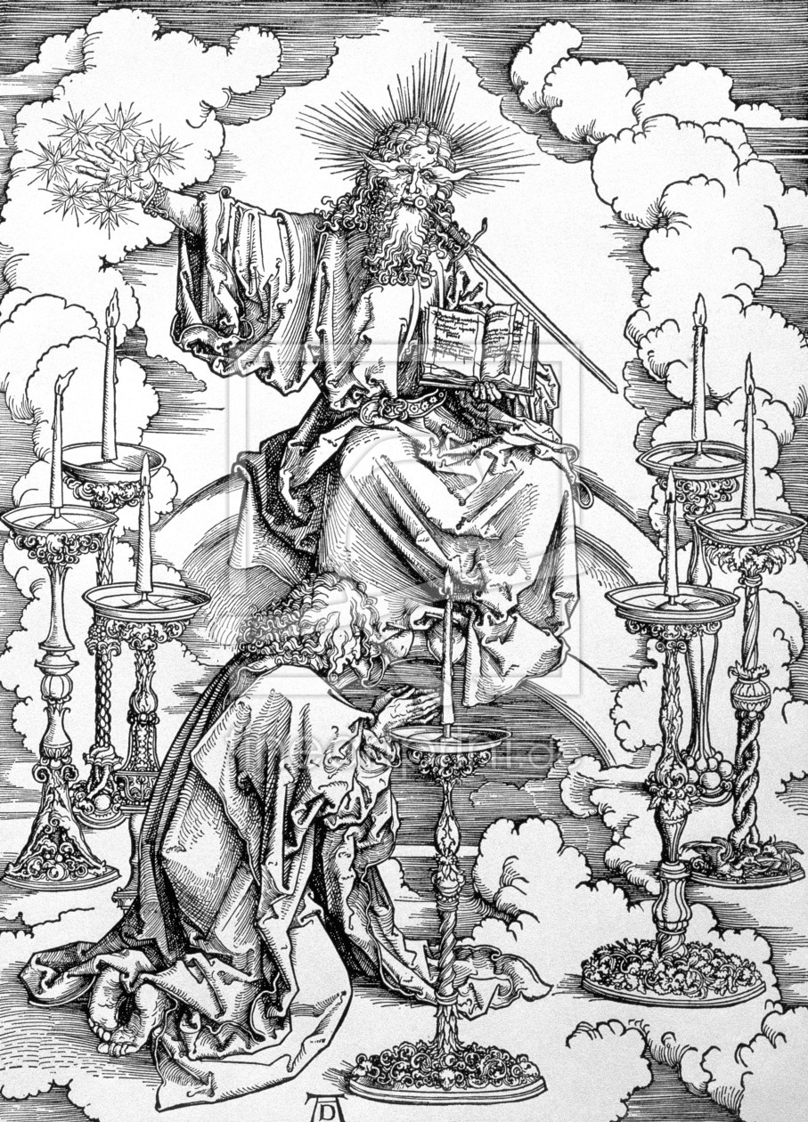 Bild-Nr.: 31000388 The Vision of The Seven Candlesticks from the 'Apocalypse' or 'The Revelations o erstellt von Dürer, Albrecht