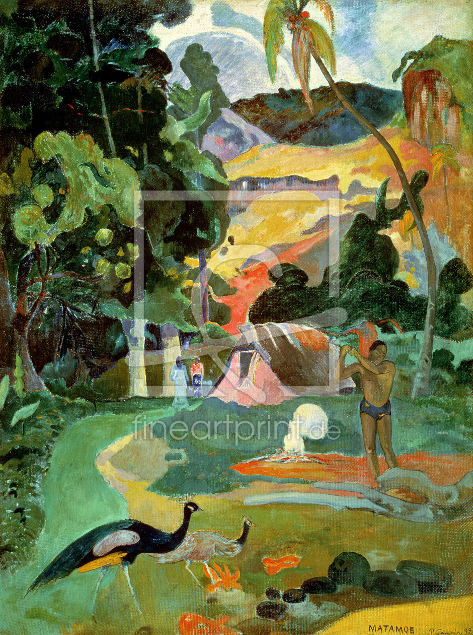 Bild-Nr.: 31000477 Matamoe or, Landscape with Peacocks, 1892 erstellt von Gauguin, Paul