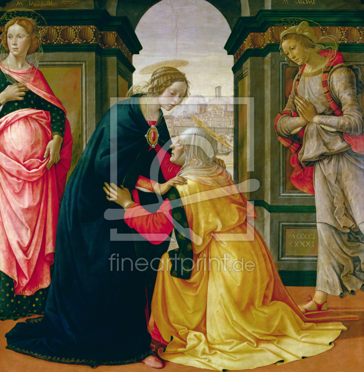 Bild-Nr.: 31000516 The Visitation, 1491 erstellt von Ghirlandaio Domenico (Domenico Tommaso Bigordi)