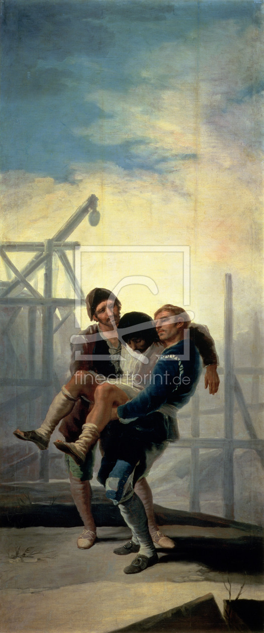 Bild-Nr.: 31000558 The Injured Mason, 1786-7 erstellt von Goya, Francisco de